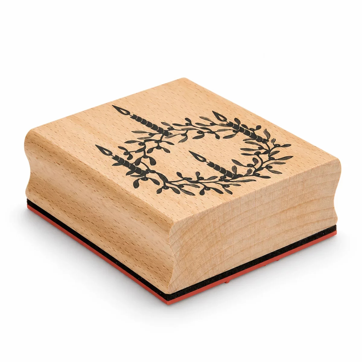 Artikelbild 1 des Artikels “Holzstempel - Adventskranz, 7,5 x 7,5 x 3 cm “