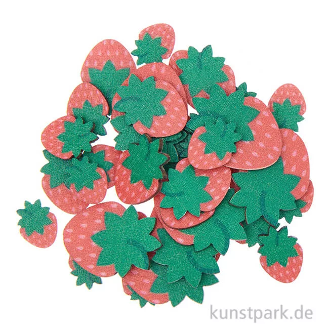 Artikelbild 1 des Artikels “Holzstreuteile Erdbeere, 36 Stück “