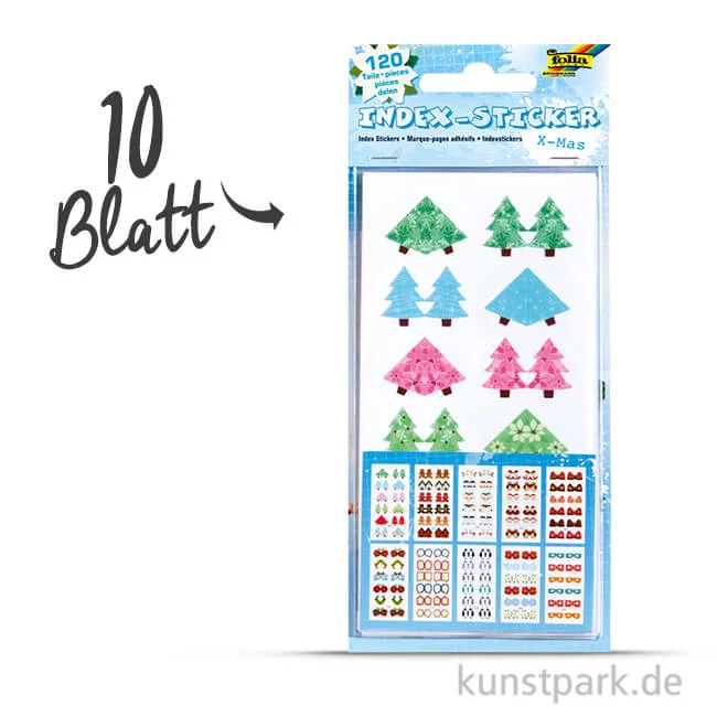 Artikelbild 1 des Artikels “Index-Sticker - X-Mas, 7,5x15 cm, 10 Blatt sortiert “