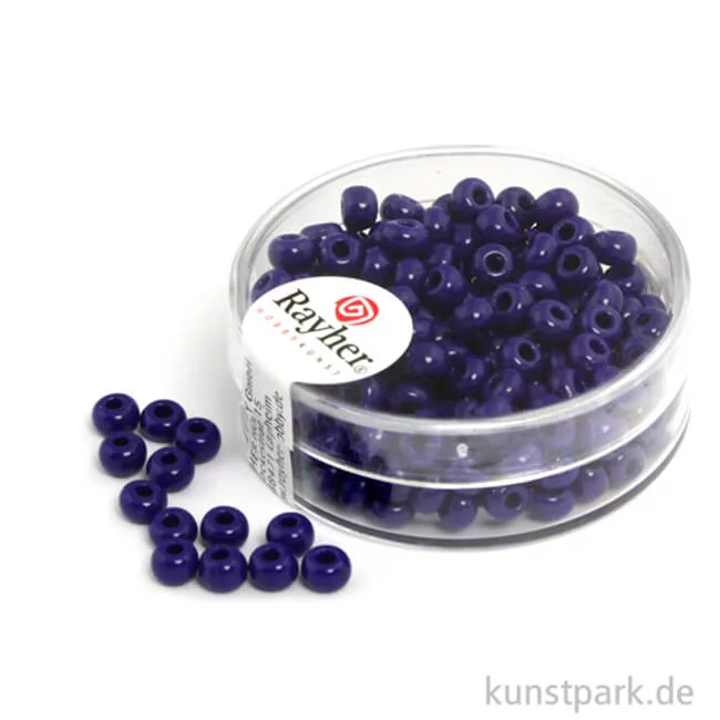 Artikelbild 1 des Artikels “Indianer-Perlen - 4,5 mm, 17 g Dose | Dunkelblau“