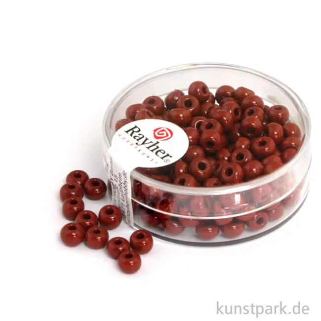 Artikelbild 1 des Artikels “Indianer-Perlen - 4,5 mm, 17 g Dose | Dunkelbraun“