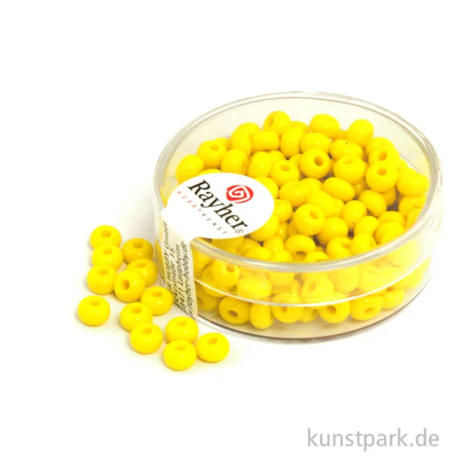 Artikelbild 1 des Artikels “Indianer-Perlen - 4,5 mm, 17 g Dose | Gelb“