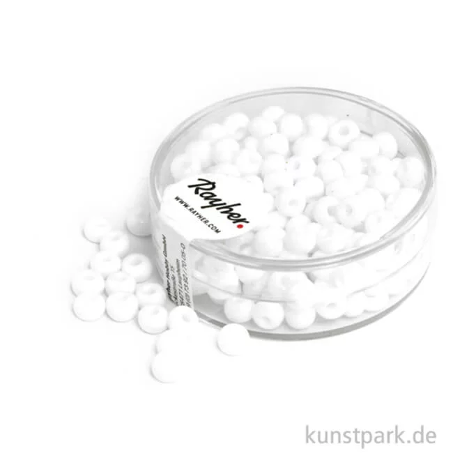 Artikelbild 1 des Artikels “Indianer-Perlen - 4,5 mm, 17 g Dose | Weiß“