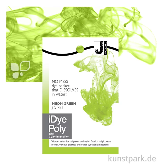 Artikelbild 1 des Artikels “Jacquard iDye Poly - Textilfarbe für Polyester, 14g Einzelfarbe | Neon Green“