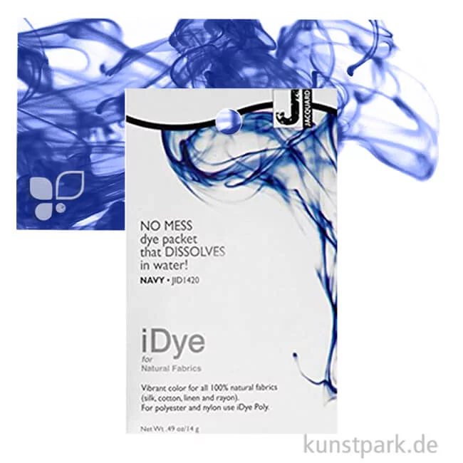 Artikelbild 1 des Artikels “Jacquard iDye - Textilfarbe für Naturstoffe, 14g Einzelfarbe | Navy“