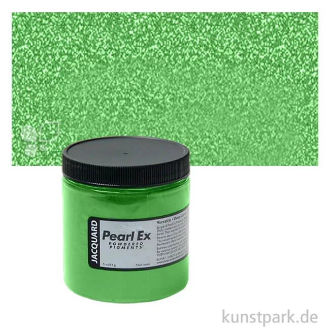 Artikelbild 1 des Artikels “Jacquard Pearl Ex - Perlglanz Pigmente Einzelfarbe | 635 Apple Green (15 ml)“