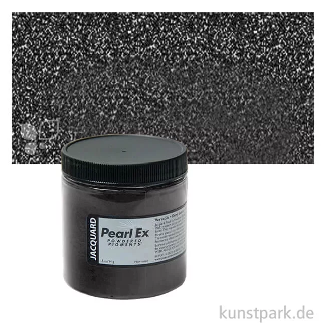 Artikelbild 1 des Artikels “Jacquard Pearl Ex - Perlglanz Pigmente Einzelfarbe | 640 Carbon Black (22 ml)“