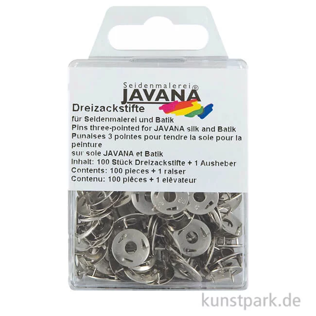 Artikelbild 1 des Artikels “KREUL Javana Dreizackstifte zum Befestigen von Seide 100 Stück“