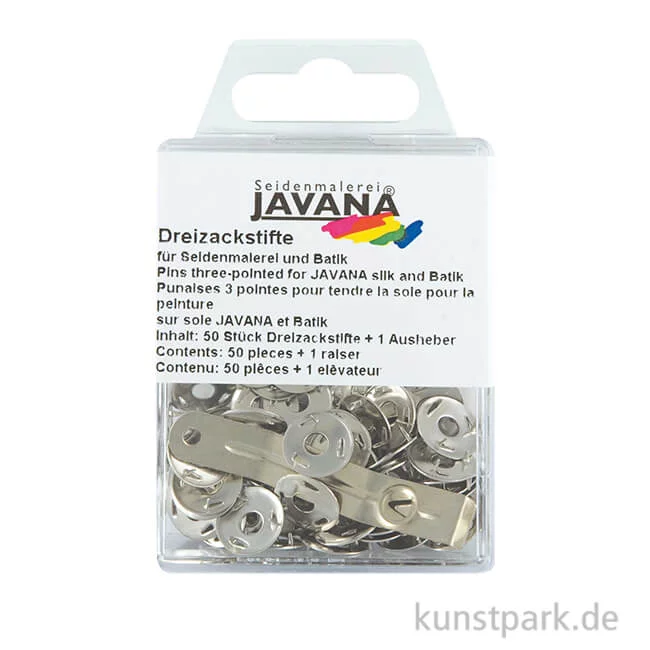 Artikelbild 1 des Artikels “KREUL Javana Dreizackstifte zum Befestigen von Seide 50 Stück“