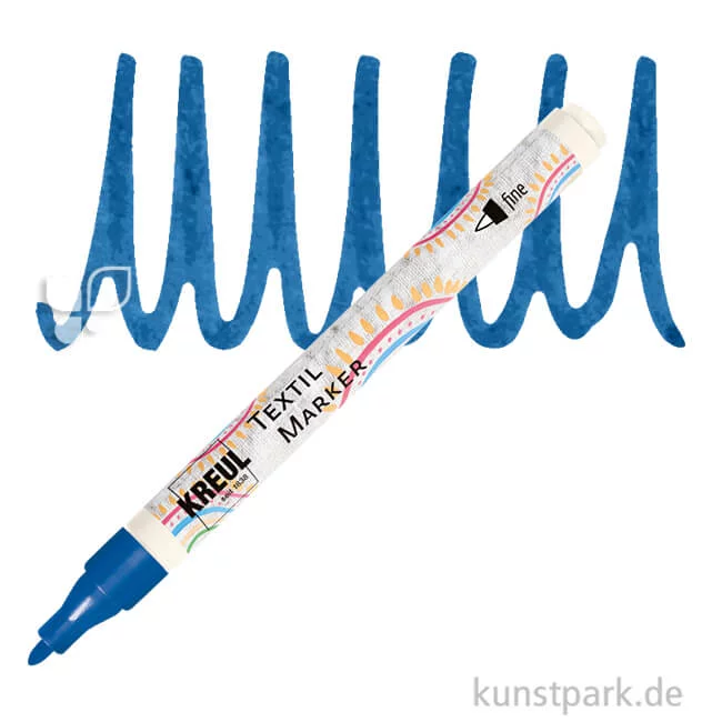Artikelbild 1 des Artikels “KREUL Textil Marker fine Stift | Blau“