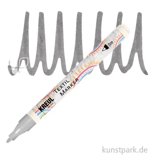 Artikelbild 1 des Artikels “KREUL Textil Marker fine Stift | Grau“