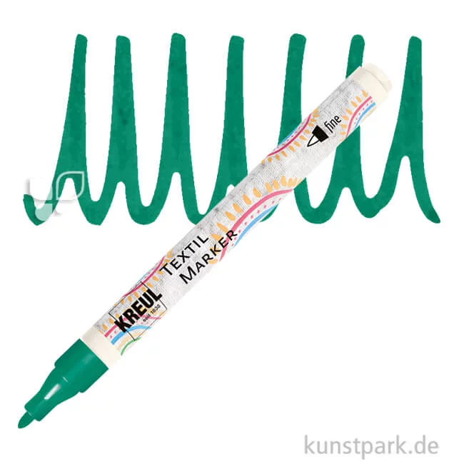 Artikelbild 1 des Artikels “KREUL Textil Marker fine Stift | Grün“