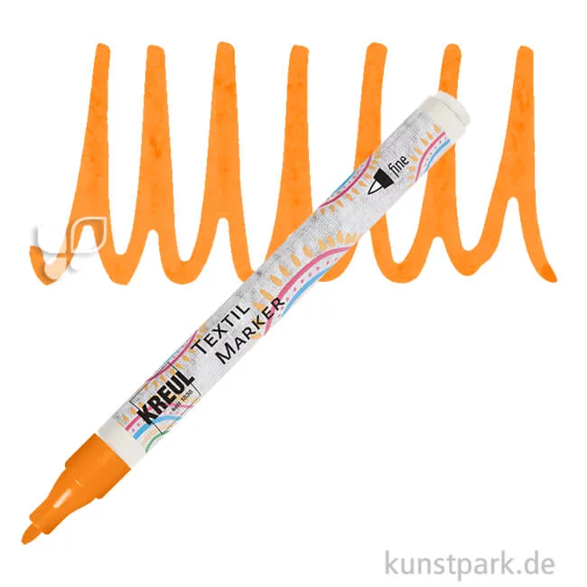Artikelbild 1 des Artikels “KREUL Textil Marker fine Stift | Orange“