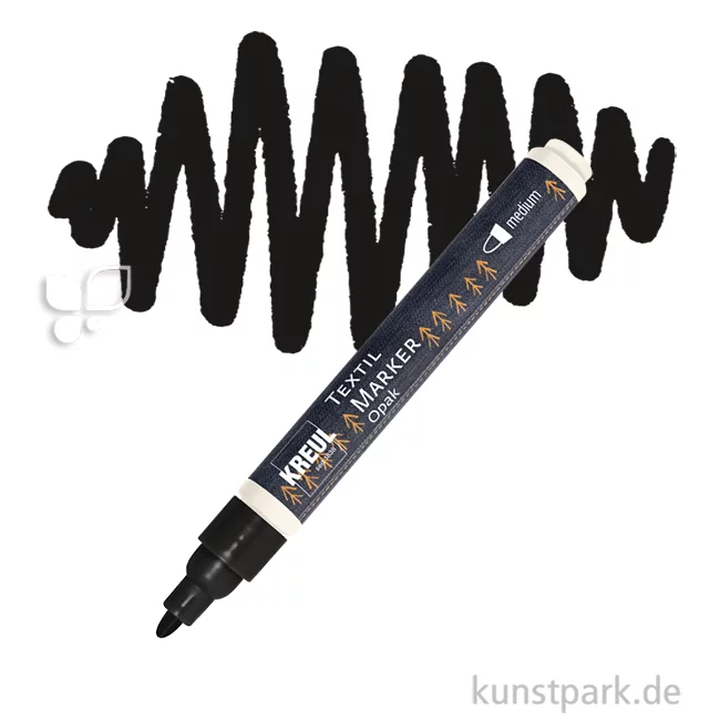 Artikelbild 1 des Artikels “KREUL Textil Marker Opak medium Stift | Schwarz“