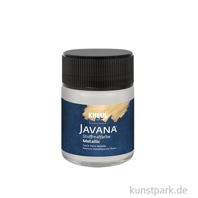 Artikelbild 1 des Artikels “KREUL Javana Stoffmalfarbe Metallic-Silber, 50 ml “