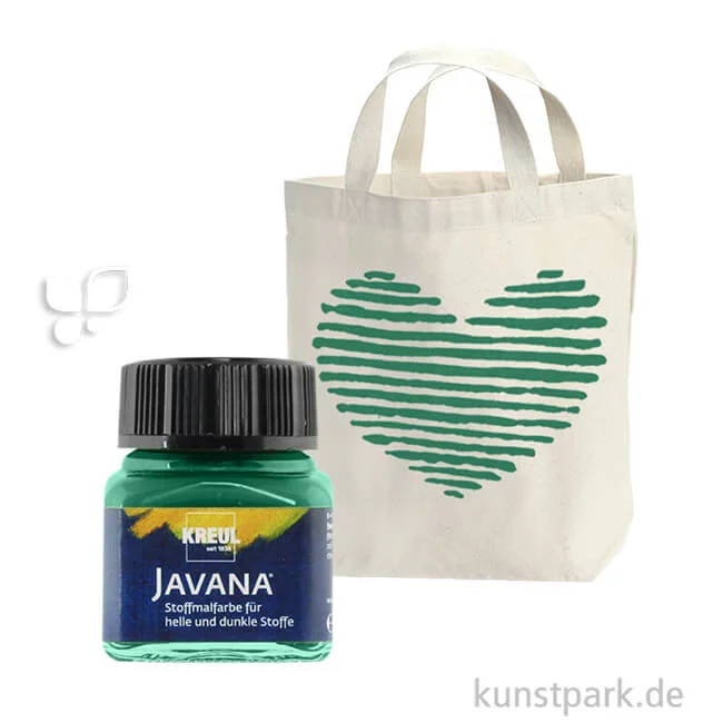 Artikelbild 1 des Artikels “KREUL Javana Stoffmalfarbe für helle und dunkle Stoffe 20 ml | Dunkelgrün“
