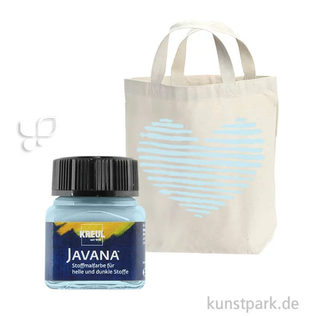 Artikelbild 1 des Artikels “KREUL Javana Stoffmalfarbe für helle und dunkle Stoffe 20 ml | Eisblau“