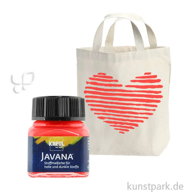 Artikelbild 1 des Artikels “KREUL Javana Stoffmalfarbe für helle und dunkle Stoffe 20 ml | Rot“