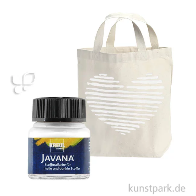 Artikelbild 1 des Artikels “KREUL Javana Stoffmalfarbe für helle und dunkle Stoffe 20 ml | Weiss“