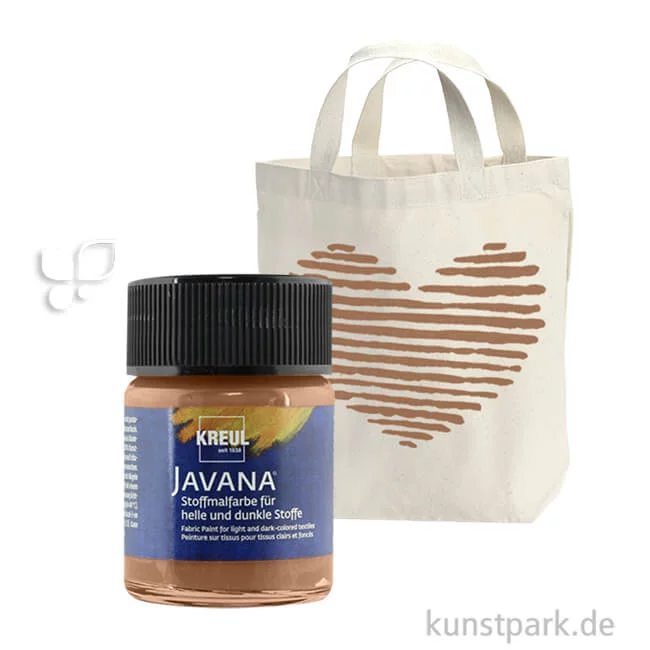Artikelbild 1 des Artikels “KREUL Javana Stoffmalfarbe für helle und dunkle Stoffe 50 ml | Rehbraun“