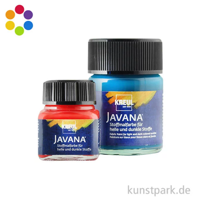 Artikelbild 1 des Artikels “KREUL Javana Stoffmalfarbe für helle und dunkle Stoffe “