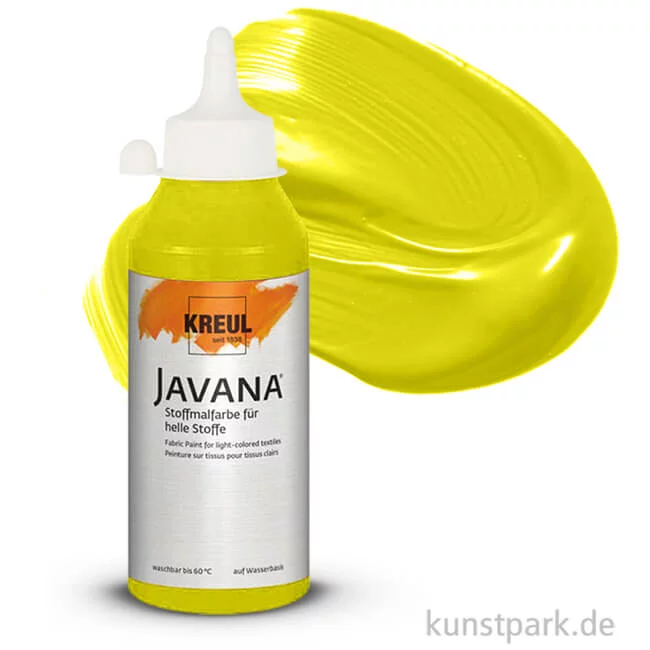 Artikelbild 1 des Artikels “KREUL Javana Stoffmalfarbe für helle Stoffe 250 ml | Citron“