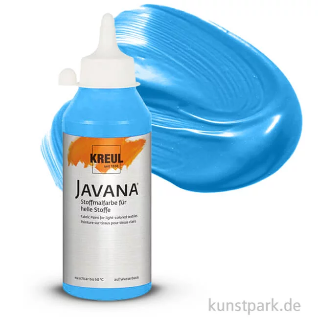 Artikelbild 1 des Artikels “KREUL Javana Stoffmalfarbe für helle Stoffe 250 ml | Azurblau“