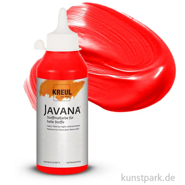 Artikelbild 1 des Artikels “KREUL Javana Stoffmalfarbe für helle Stoffe 250 ml | Rot“
