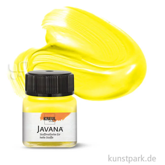 Artikelbild 1 des Artikels “KREUL Javana Stoffmalfarbe für helle Stoffe 20 ml | Citron“
