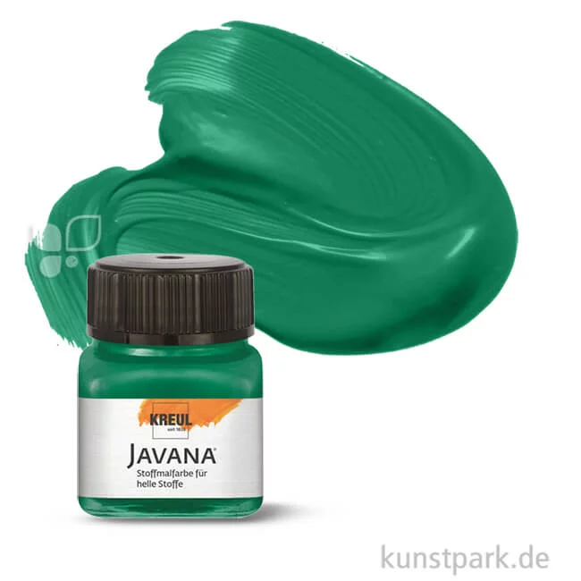 Artikelbild 1 des Artikels “KREUL Javana Stoffmalfarbe für helle Stoffe 20 ml | Dunkelgrün“