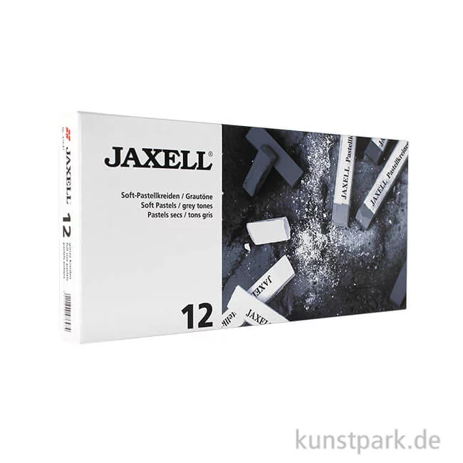 Artikelbild 1 des Artikels “JAXELL Pastellkreide, 12 Grautöne im Kartonetui “