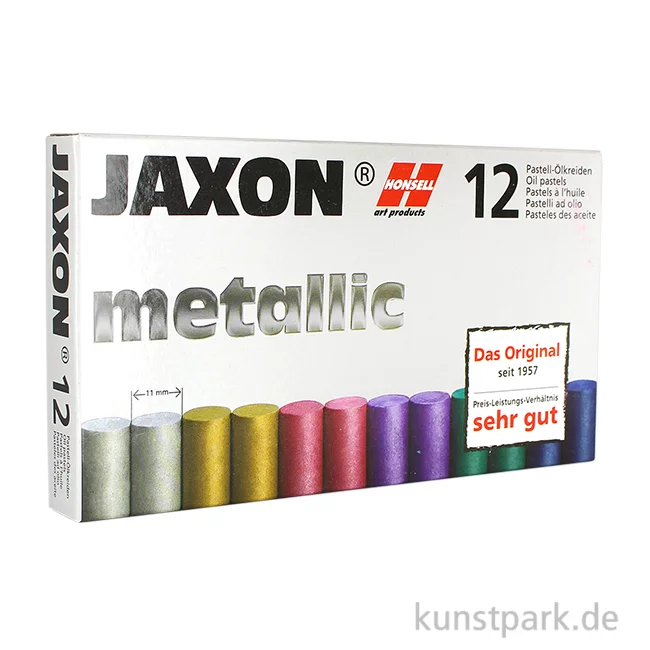Artikelbild 1 des Artikels “JAXON Ölpastellkreide Metallic, 12 Stifte im Kartonetui “