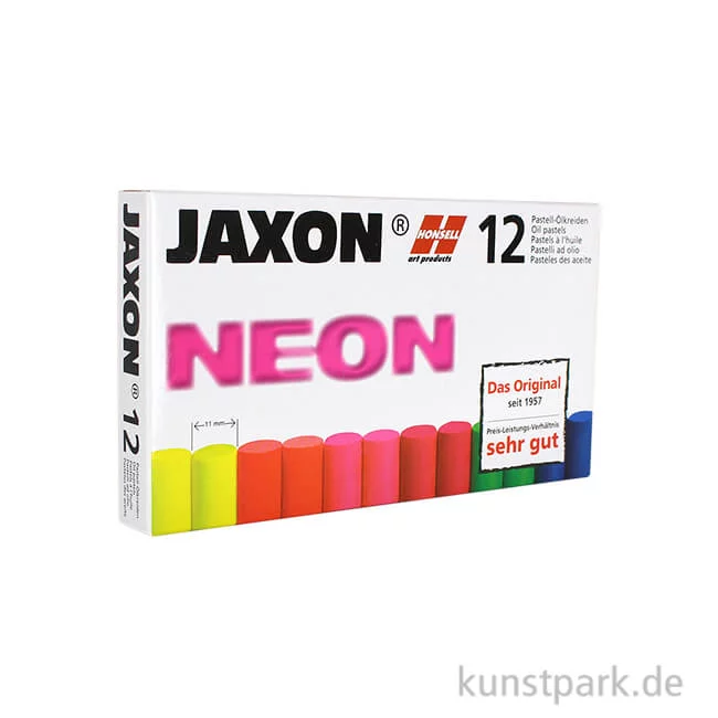Artikelbild 1 des Artikels “JAXON Ölpastellkreide Neon, 12 Stifte im Kartonetui “