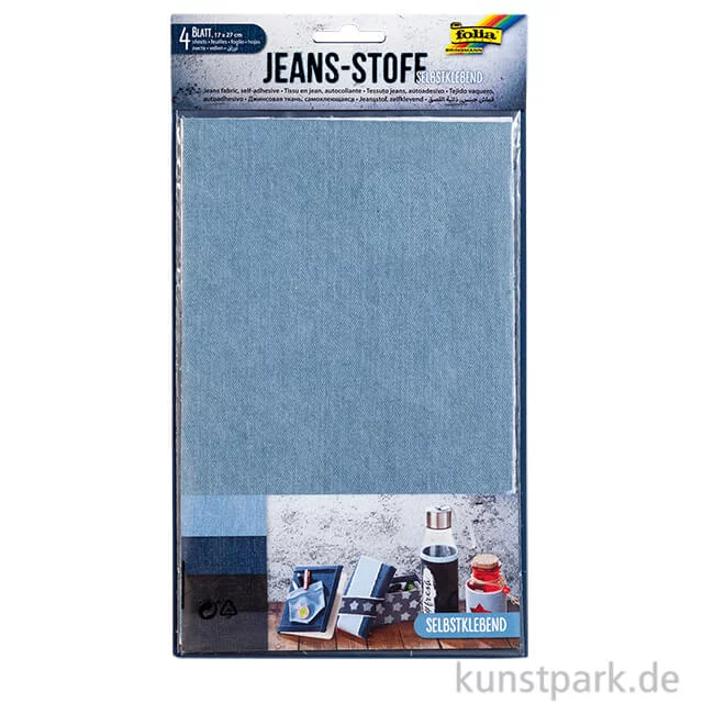 Artikelbild 1 des Artikels “Jeansstoff selbstklebend, 17 x 27 cm, 4 Blatt “