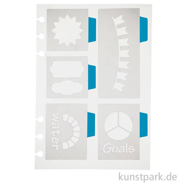 Artikelbild 1 des Artikels “Journal & Planer Schablone - Große Symbole, Größe 12,5 x 17,5 cm “