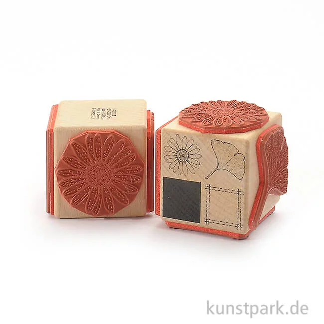Artikelbild 1 des Artikels “Judi-Kins Stamps - 4 Blüte und Ginkgo - Würfel “