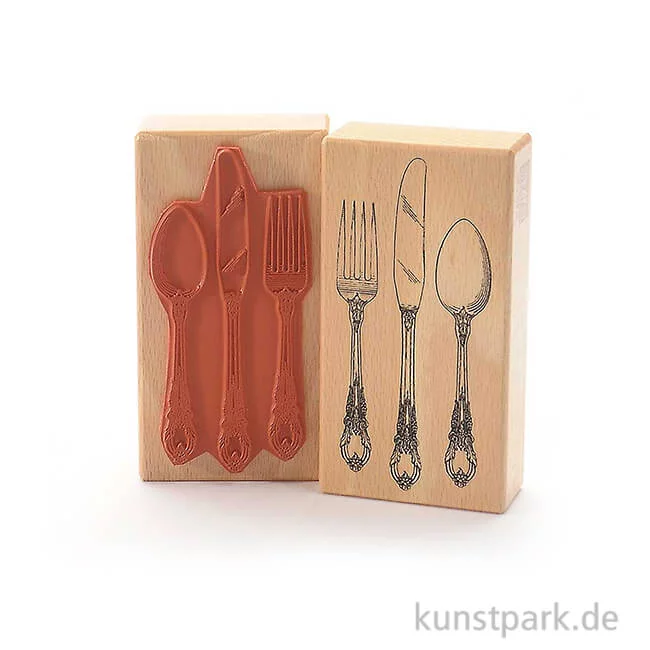 Artikelbild 1 des Artikels “Judi-Kins Stamps - Gabel, Messer, Löffel - 6x10 cm “