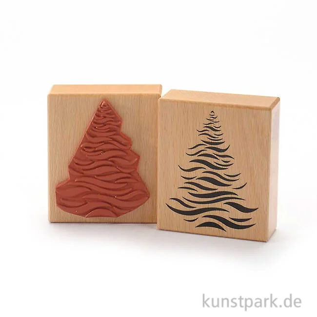 Artikelbild 1 des Artikels “Judi-Kins Stamps - Weihnachtsbaum in Wellen - 7x8 cm “