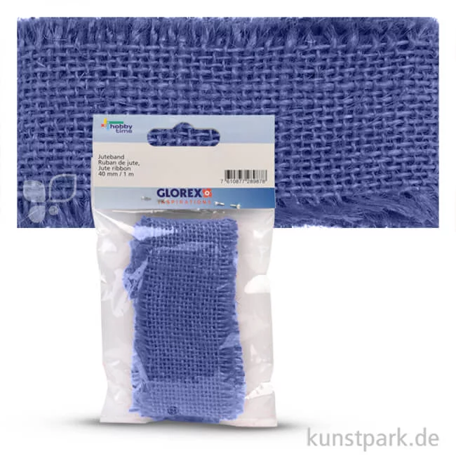 Artikelbild 1 des Artikels “Juteband 40 mm Breite, 1 Meter 1 m | Blau“