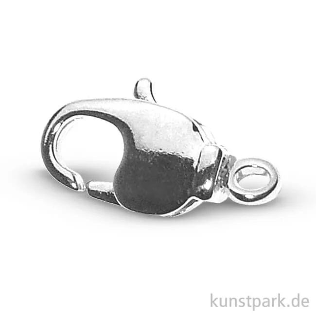Artikelbild 1 des Artikels “Karabiner-Schließe mit drehbarer Öse - 7,3x14 mm, 2 Stück Silber“