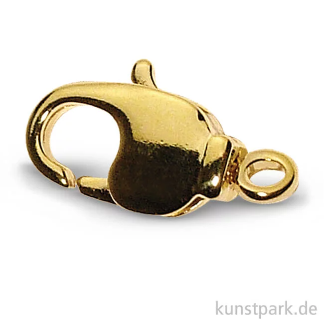 Artikelbild 1 des Artikels “Karabiner-Schließe mit drehbarer Öse - 8,9x16,8 mm, 2 Stück Gold“
