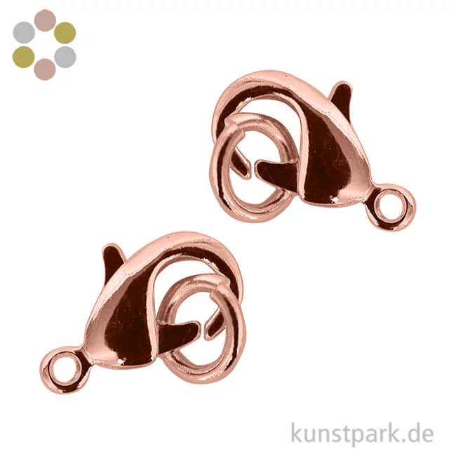 Artikelbild 1 des Artikels “Karabiner-Schließe mit Ring - 9,5 mm, 2 Stück “