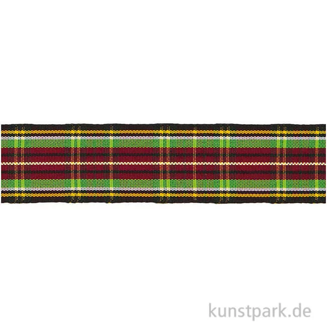 Artikelbild 1 des Artikels “Karoband Schwarz / Gelb / Grün / Rot, 25 mm x 3 m “