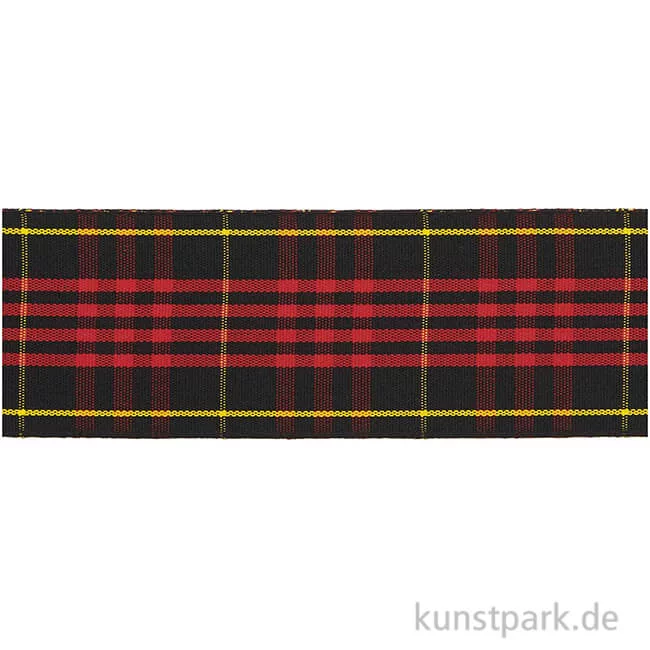 Artikelbild 1 des Artikels “Karoband Schwarz / Rot / Gelb, 38 mm x 3 m “