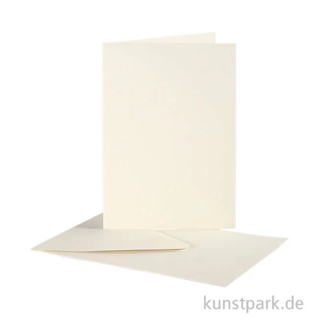 Artikelbild 1 des Artikels “Karte mit Umschlag - Altweiß, 10 Stück 12,5 x 17,5 cm“
