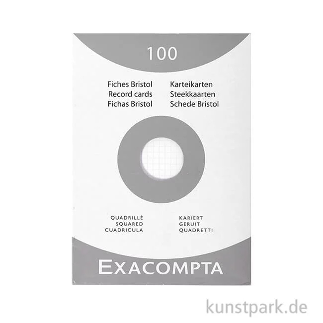 Artikelbild 1 des Artikels “Karteikarten Kariert - weiß, 100 Stück DIN A5“