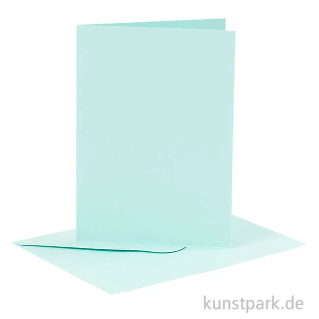 Artikelbild 1 des Artikels “Karten und Kuverts, 6 Sets 15 x 10.5 cm | Hellblau“