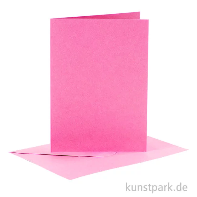 Artikelbild 1 des Artikels “Karten und Kuverts, 6 Sets 15 x 10.5 cm | Pink“