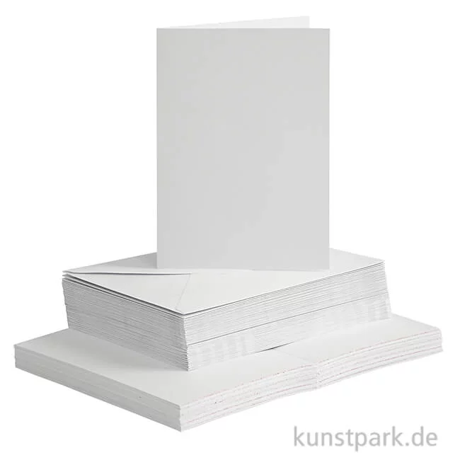 Artikelbild 1 des Artikels “Karten und Kuverts - Weiß, 10,5 x 15 cm, 50 Sets “