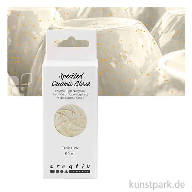 Artikelbild 1 des Artikels “Keramik Glasur gesprenkelt, 60 ml Farbe | Tusk Tusk“